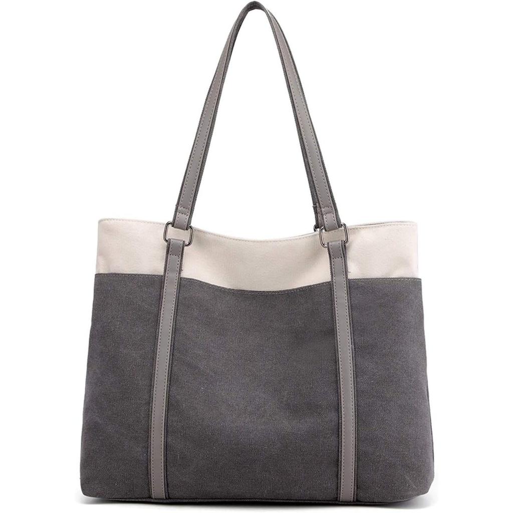 Manukori tote bag women canvas A4 size large capacity shoulder carry.