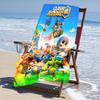 Ultra-Soft Beach Towel with Clash Royale Theme,Ideal for Pool - Camping, Diving - Perfect Travel Essential, Vibrant Beach Towel.