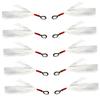 10Pcs Detachable Fishing Spoon Bait Lure Feather Fishing Equipment Feather Lure Pendant Saltwater Fishing Accessories