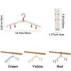 6Pcs Space Saving Foldable Travel Hangers Anti-Slip Clothing Storage Hangers  Wardrobe