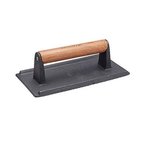 Presse-bacon - kitchen craft - kcgrillpress - fonte - 21 x 11 cm - robuste