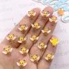60pcs Resin Colorful Cute Mini Various Bee Art Nail Flatback Rhinestone Applique DIY Wedding Scrapbook Jewelry Crafts Accessorie