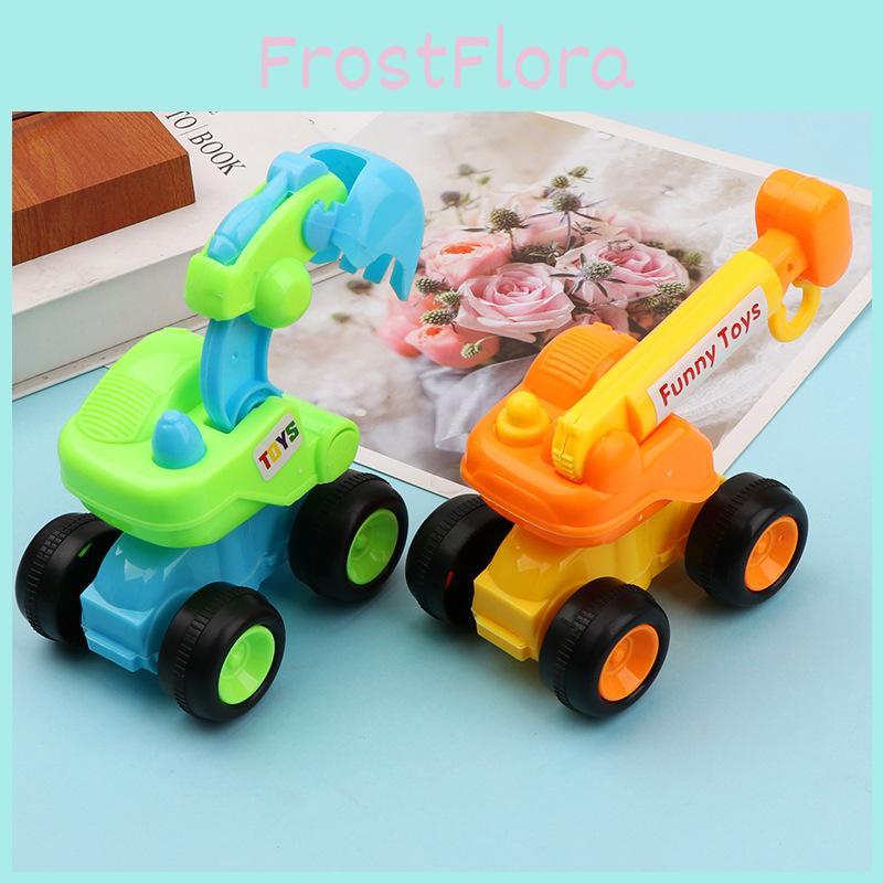 Engineering Vehicle Toy Set With Sliding Function For Boys And Girls