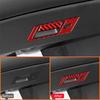 Carbon Fiber Car Co-Pilot Storage Box Pull Handle Panel Frame Decoration Sticker For Ford Mustang 2001-2004 Interior Accessories