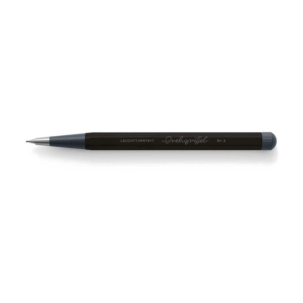 Leuchtturm Mechanical Dreg Refill Officially Imported Pencil, 0.7" No. 2, Black, 366187,