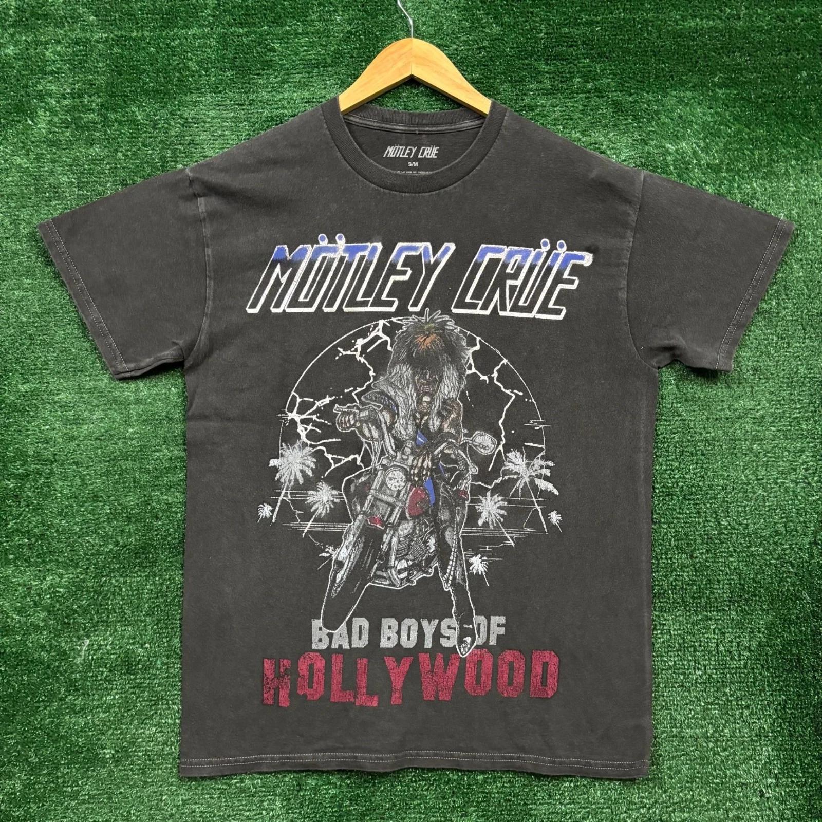 Motley Crue Bad Boys of Hollywood Heavy Metal Band T-shirt Size S/M XL