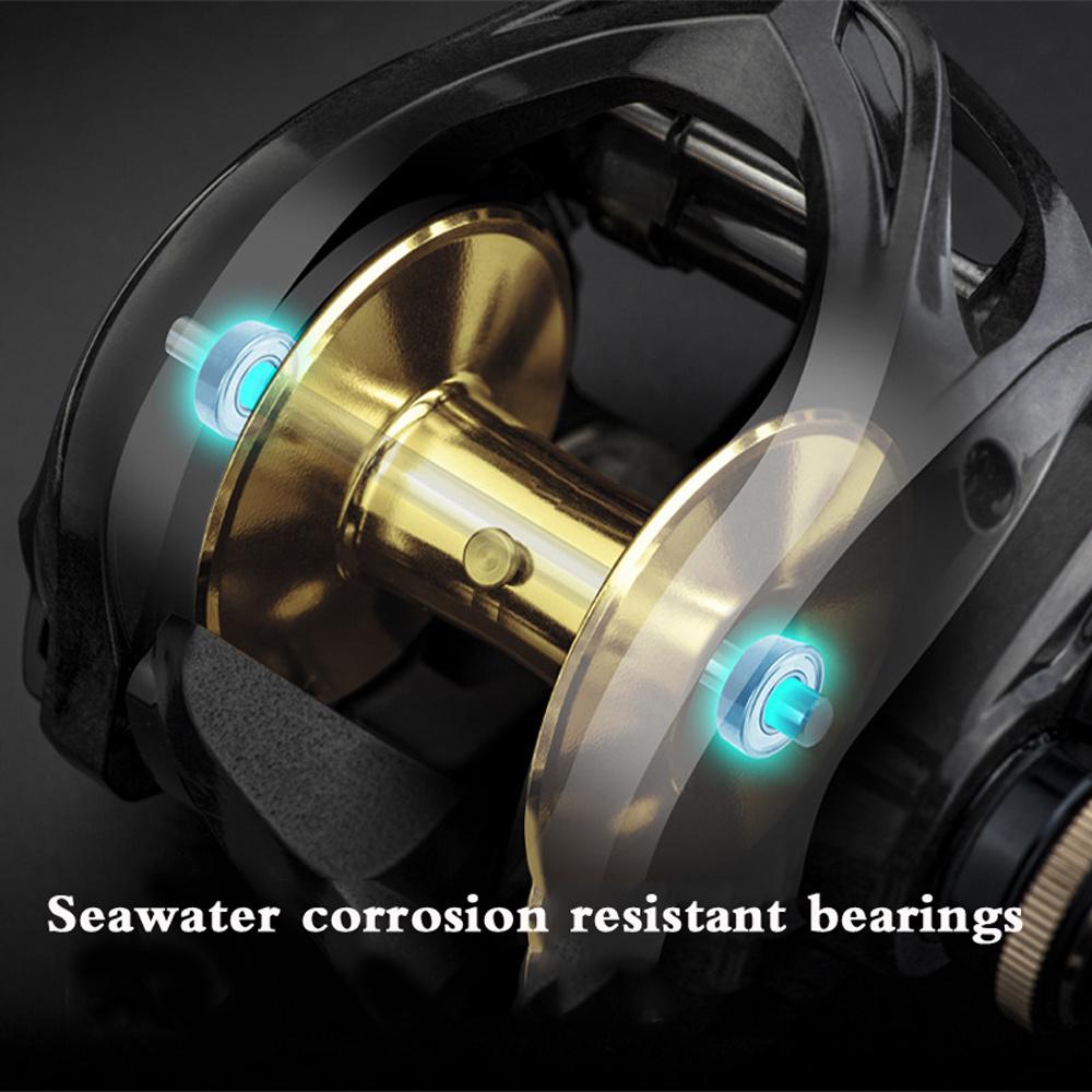 Ultra Light Baitcast Sea Fishing Reel 6+1BB Carbon Fiber Body Max Drag 16kg Lure Shake Slowly Baitcasting Wheel Meta Outdoor Freshwater Saltwater