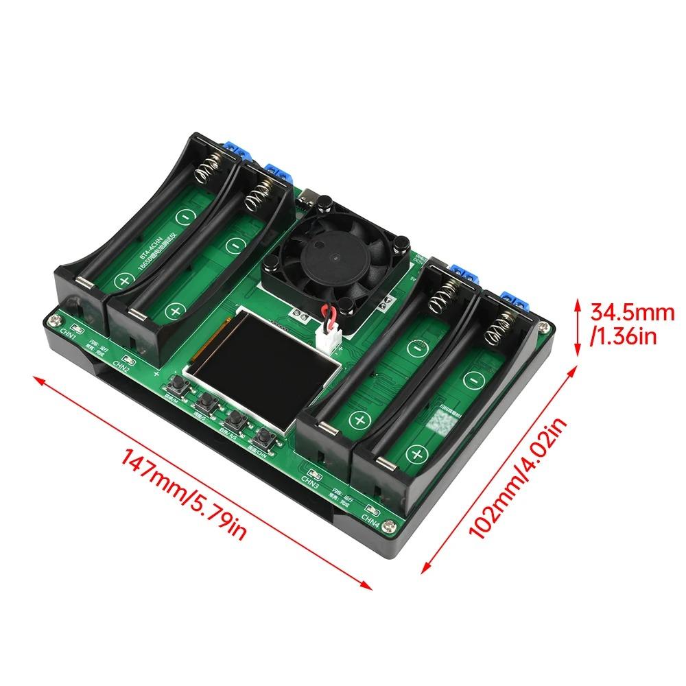 18650 Lithium Battery Capacity Tester MAh MWh Capacity Division Internal Resistance Measuring Module Type-C 18650 Battery Tester