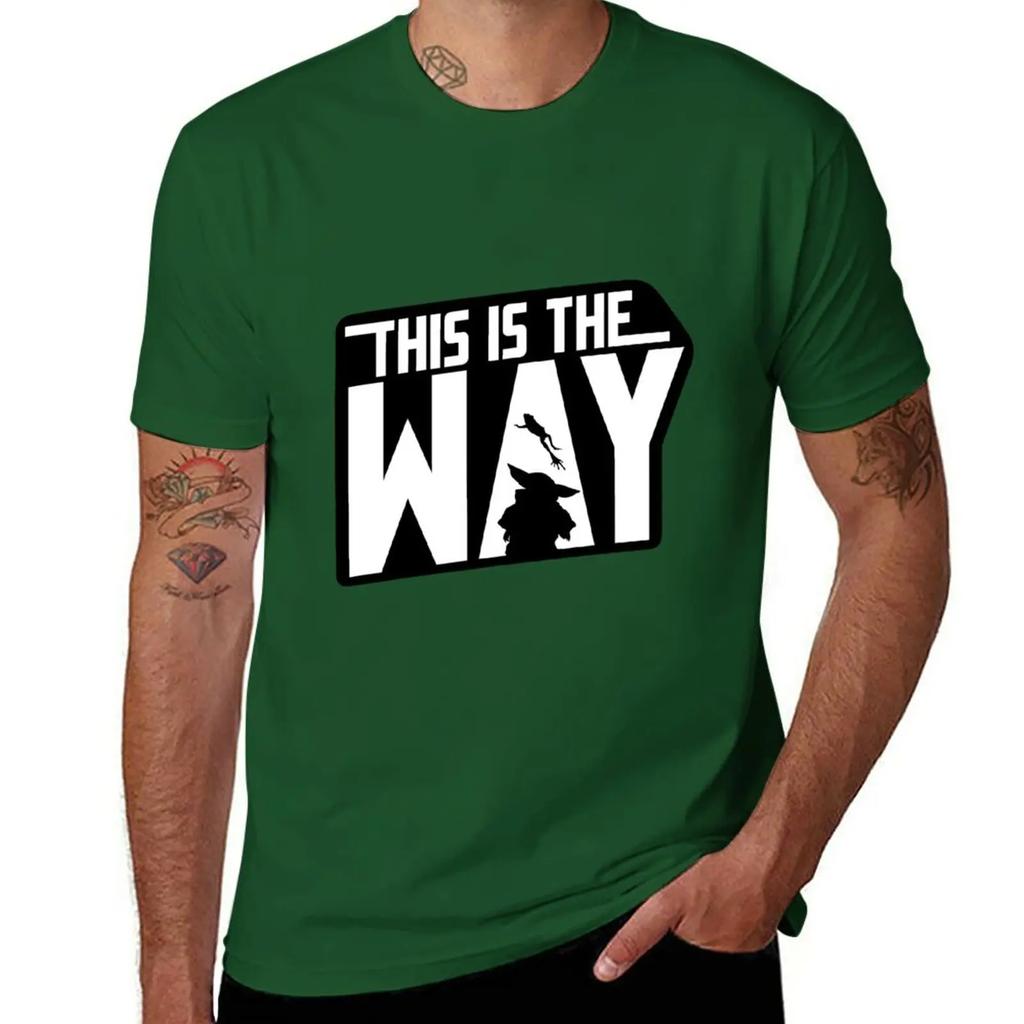 clothes mens t shirts casual stylish New This is the way grogu TShirt Short sleeve man Short Sleeve Cotton Summer Cartoon 2024
