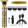 T9 Vintage Hair Clipper Portable Hair Cutting Machine USB Fast Charging Shaver Barber Cordless Hair Trimmer For Men's Barbe