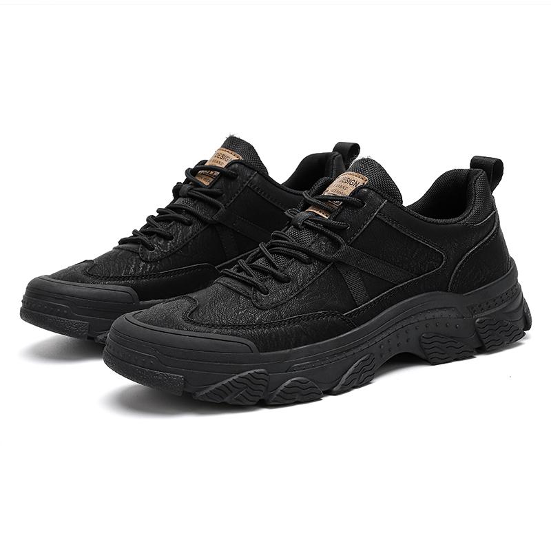 

Модная мужская повседневная обувь Удобная деловая обувь Кожаные кроссовки на шнуровке Обувь для вождения Мужская модная обувь для отдыха на открытом воздухе Мокасины 10 чёрный