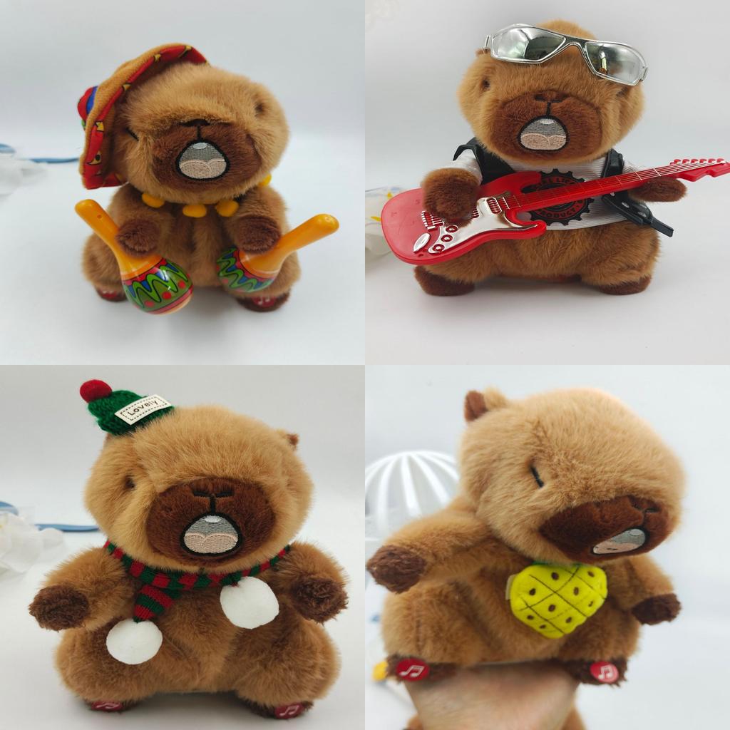 Capybara Interaktives Plüschtier mit Musik und Sprache für Kinder Geschenk