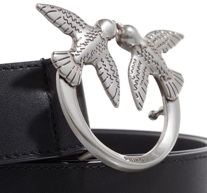 Pinko Branded Women's Leather Belt Love Berry Simply - Size: M