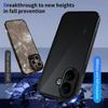 Compatible with VIVO V60lite and OPPO A6 PRO, Frosted Transparent Black Anti-Fall Case