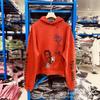 Paly Hollywood FW26 Knit Terry Hooded Sweatshirt Vintage Washed Distressed Loose Fit
