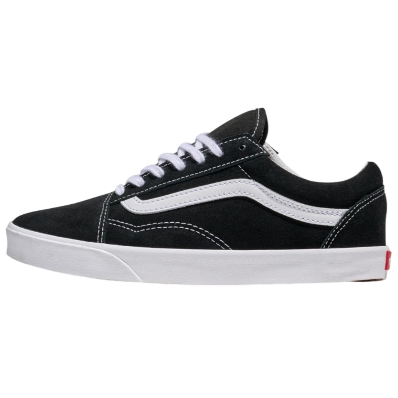 

Vans Old Skool Low Pro Удобные Универсальные Тонкая Подошва Прочные Низкие Кеды для Скейтбординга Унисекс Кроссовки Черно-Белые VN000D0EMCG 39