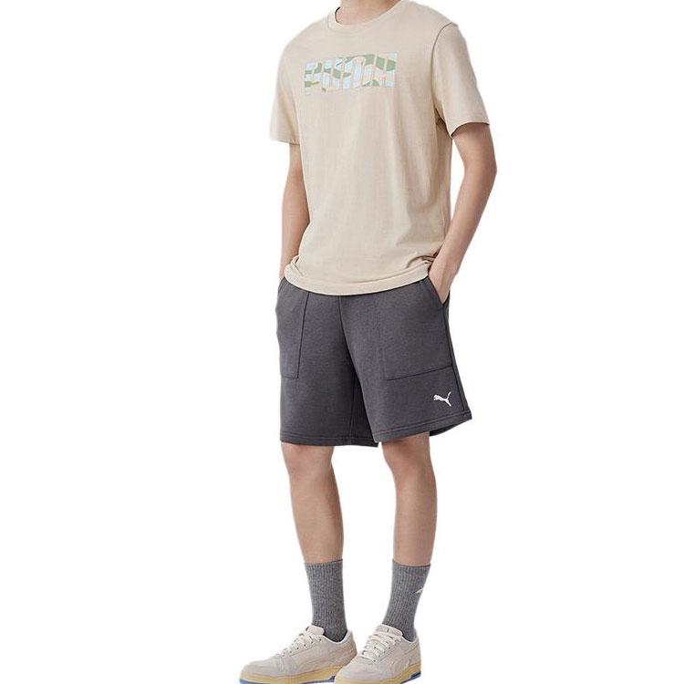 Puma Pantalones Cortos Casuales para Hombre Negro Gris 683476-30