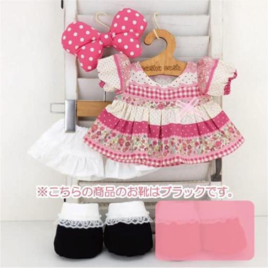 Cushu Cush Duffy and ShellieMay Costume Toy Sold Made In Cute Floral Pink Liberty Style Head and Shoes Set (Plush Separately) Japan, Dress, Ribbon,