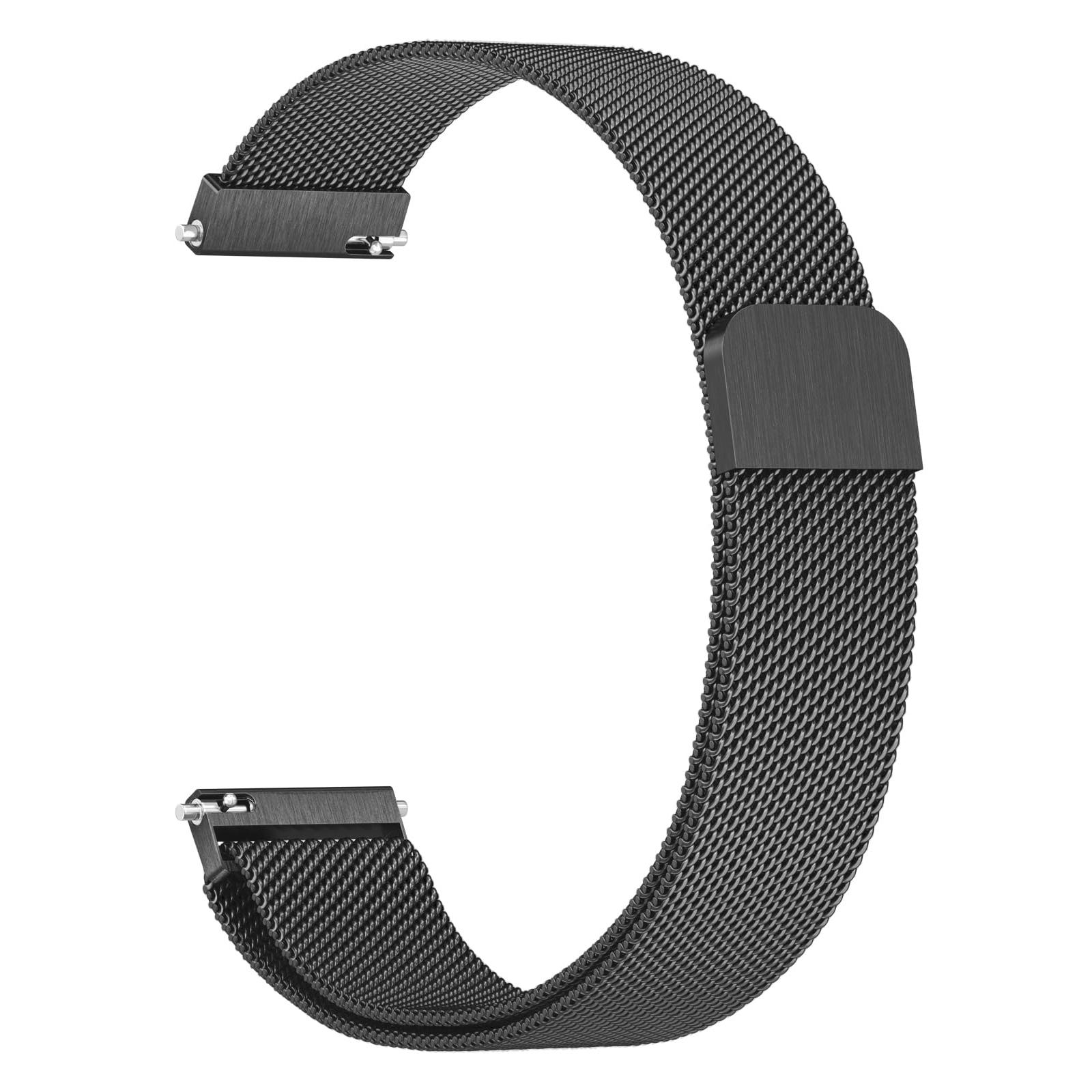 

For Nokia Withings Steel HR 36mm/Steel Watch Band Magnetic Milanese Stainless Steel Strap Black