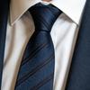 Men Tie Formal Striped Spotted Print Groom Wedding Tie Pointed High-End Style Business Necktie Outfit Accessory