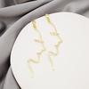 Individual Cold Wind Abstract Face Line Earrings, Light Luxury And Exquisite Design