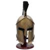 Handmade Spartan King Leonidas Helmet, 300 Movie Replica Greek Warrior Armor, Wearable Cosplay Helmet with Black Plume