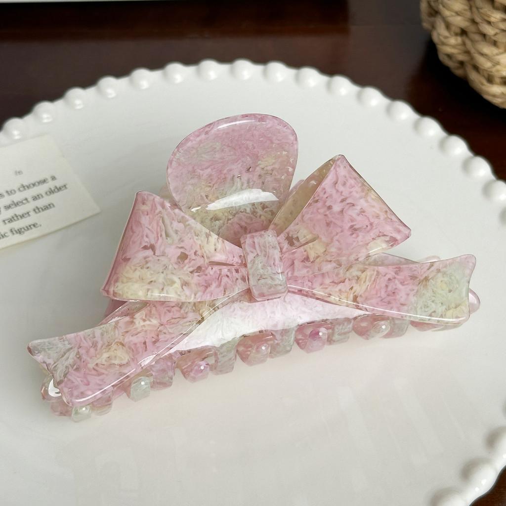 Bowknot Large Highend Acetate Hair Clip Trendy Multicolored Shark Accessory Hair