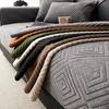 French Chenille Jacquard Sofa Cushion Dirt-Resistant Couch Slipcover With Anti-Slip Particles Cozy Home Decor For Four Seasons