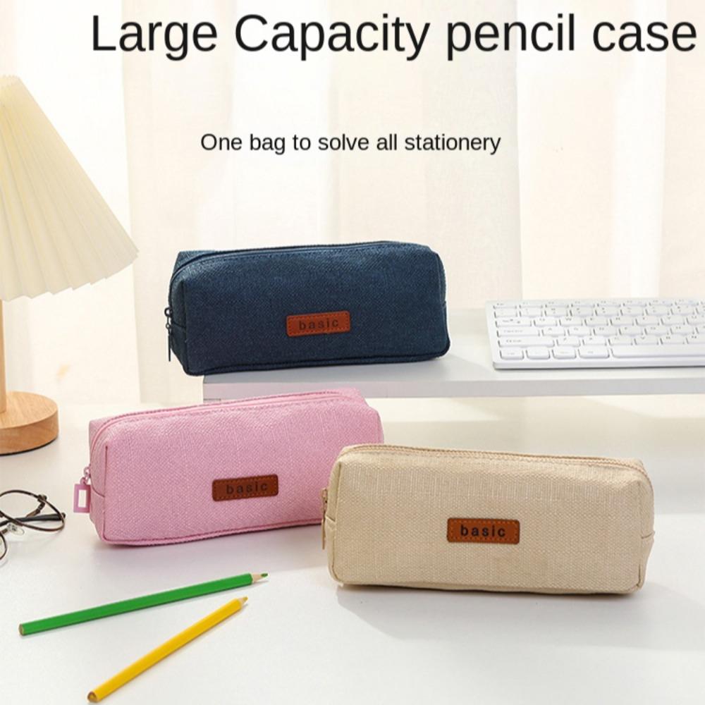 

Durable Pencilcase Large Capacity Pencil Pouch Stationery Holder Case School Office Supply