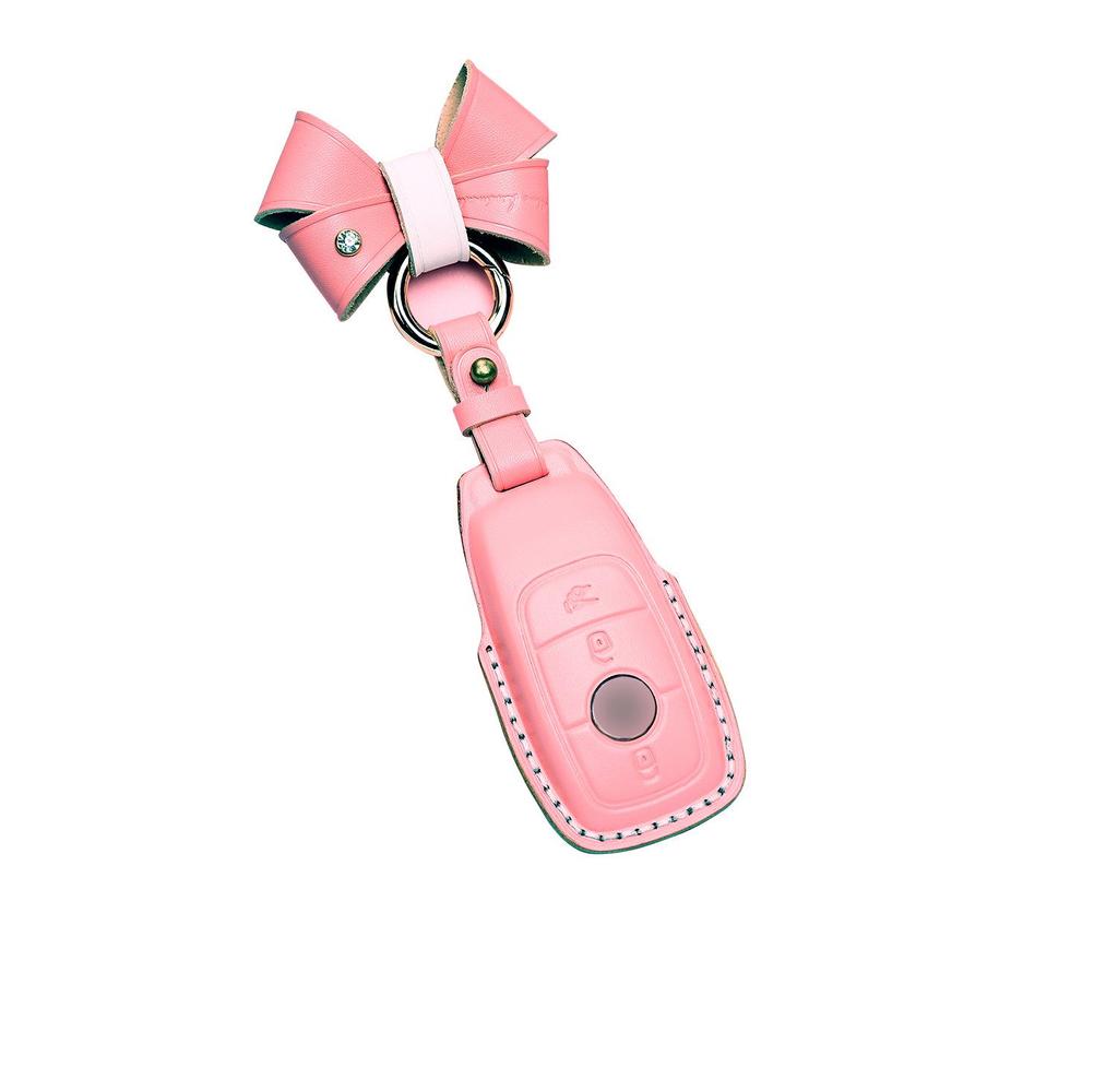 Genuine Leather 3D Macaron Key Cover for Mercedes-Benz