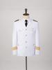 Heren Witte Piloot Kapitein Uniform Set met Epauletten - Inclusief Beveiliging en Stewardess Uniform