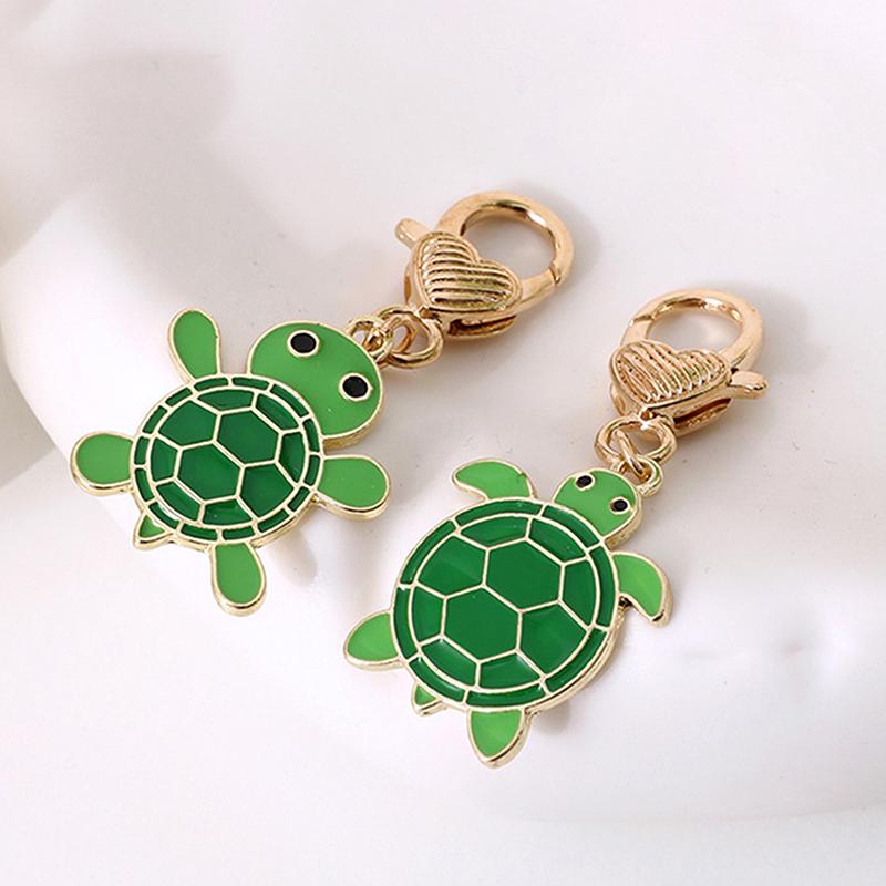 Sea Turtle Keychain Pendant Charms Unisex Jewelry Bag Car Key Ring Decor Cartoon Kids Gifts