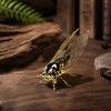 Exquisite Zink-Zinklegierung Tierstatue Mini Vintage Insektenskulptur Kreative Zikadenfigur Teeverkostung