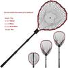 Xipruo Portable Large Hand-held Fishing Net with Silicone Bag & Aluminum Rod for Sea and Raft Fishing