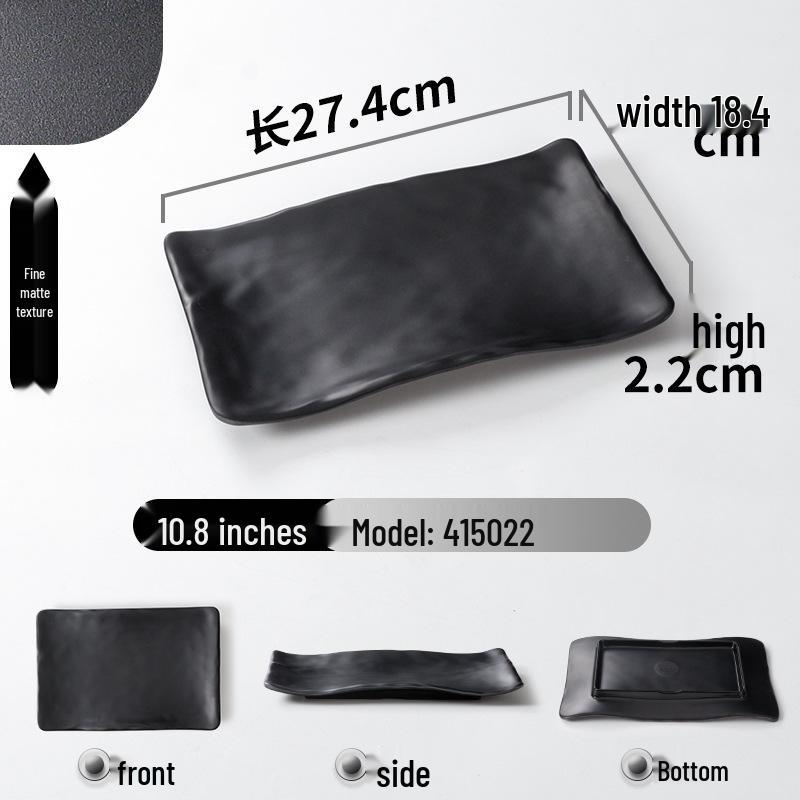 A5 Melamine Rectangular BBQ & Hot Pot Side Dish Plate