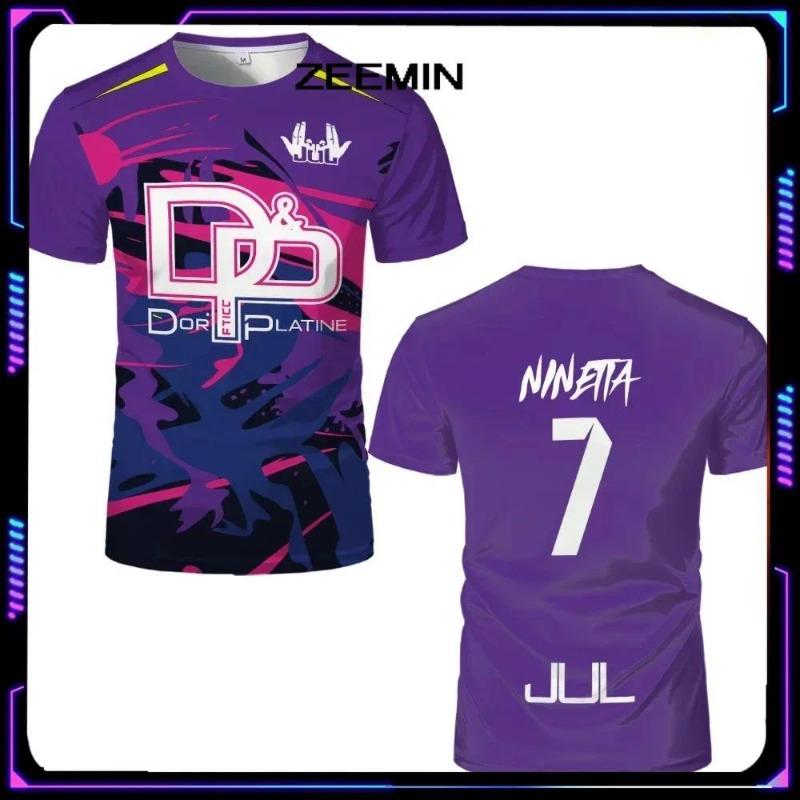 3D Print Breathable Quick Dry Football Jersey Outdoor Sports Top Street Clothing Short Sleeve