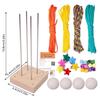 Premium-DIY Monkey Fist Knot Ball Set-Strong Paracord Rope, Craft Knot Maker, Handmade Cord Kit Featuring Creative-Tying Functio