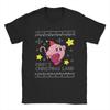Kirbys Retro Japanese T-Shirts Men Women Nostalgia Childhood ACT Game Awesome Pure Cotton Tees Round Neck T Shirt Clothes