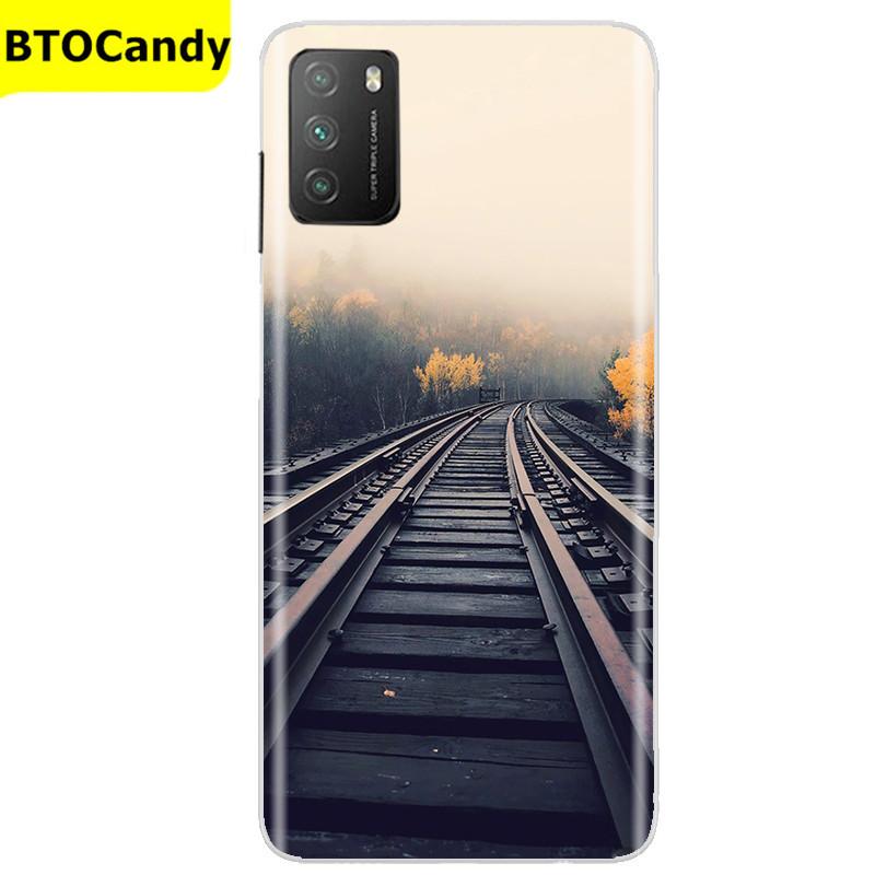 Für POCO M3 Hülle, Weiche Silikon-Rückseite, Telefonhülle für Xiaomi Poco M3 Pro 5G, Rückseitige Abdeckung, Weiche TPU Coque für POCO M 3 M3 Silikonhülle