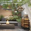 Firewood Rack, 0.33 m³, with Carrying Bag & Cover, Metal Frame, up to 150 kg, 120 x 36 x 99 cm, Black
