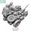 Sol Model WWII German KS750 Military Sidecar with 3 Crew 3D Printer Kit MM879 1/35 Members, (Motorcycle)