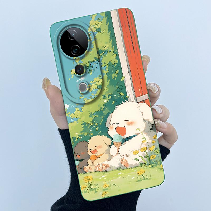 For Vivo V40 Case Vivo V40 Pro V40e Phone Case Vivo iQOO Z9S 5G Fashion Simplicity Flower Shockproof Shell Protection Back Cover