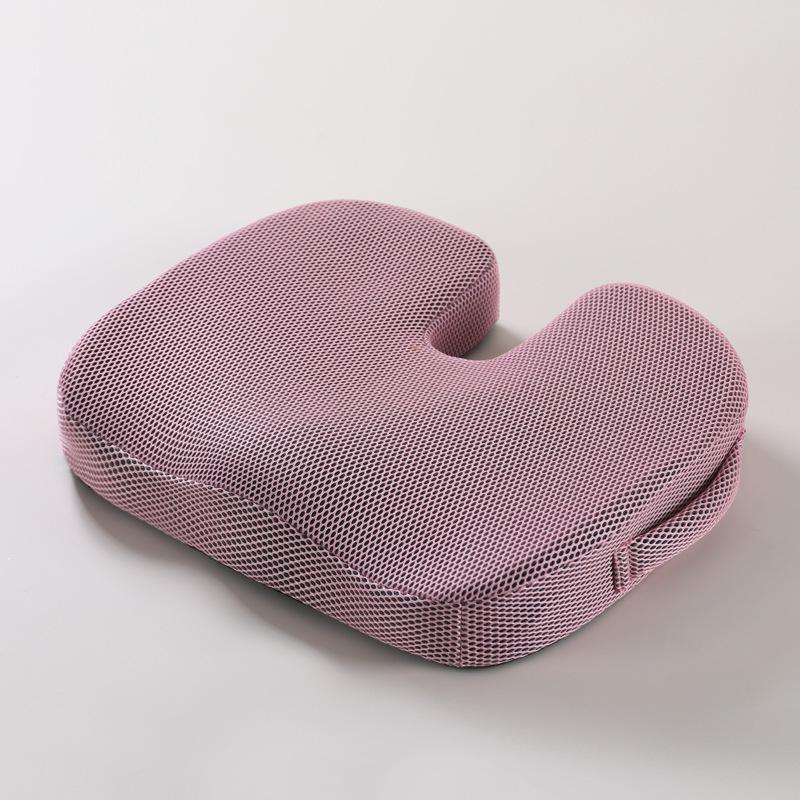 Breathable Memory Foam Lumbar Support Cushion for Office, Car, or Student Chair