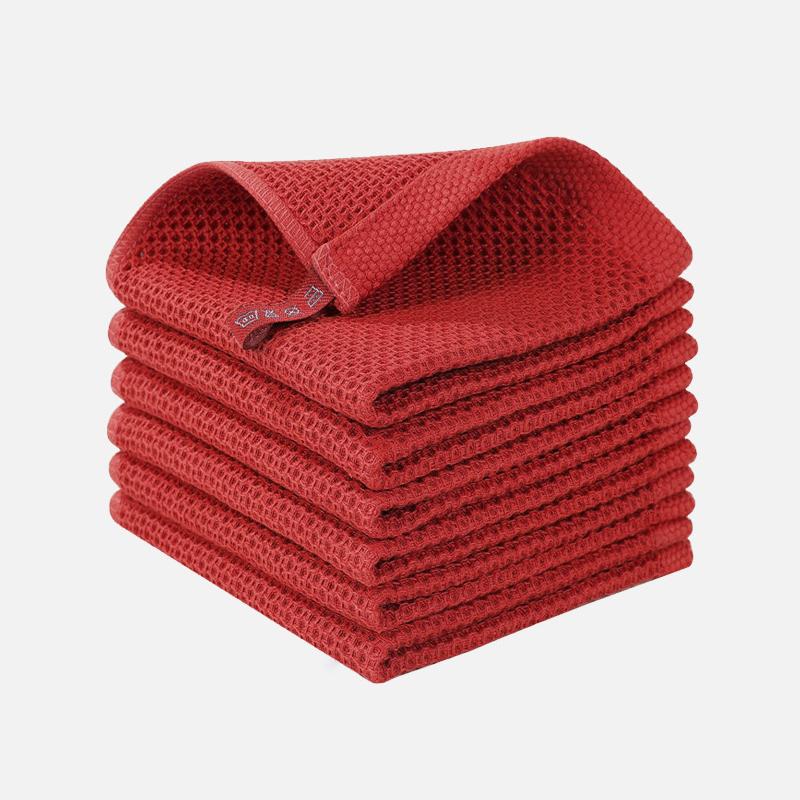 Cotton Dishcloth Ultra Soft Absorbent Kitchen Towel Household Cleaning Cloth Kitchen Tools Gadgets Wash Cloth Dish Rag 1PC