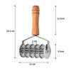 Manual Noodle Cutter Stainless Steel Wooden Handle Dough Cutter Maker Noodles Dough Rolling Machine Pasta Gadgets For Kitchen