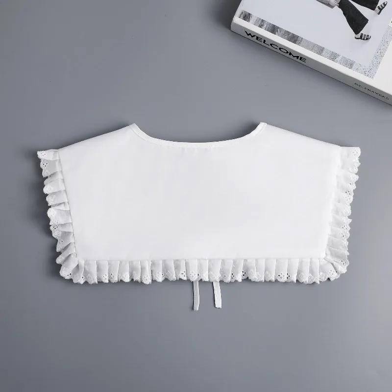 New Style Lapel Shawl Fake Collar Shoulder Wrap Student Adjustable Sweater Hoodie Fake Collar Ruffle Detachable Collar