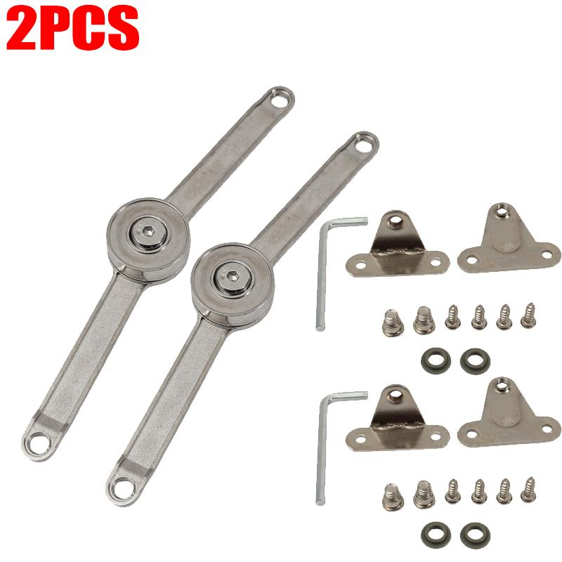 Kitchen Cabinet Door Hinges Support Rod Zinc Alloy Adjustable Lid Bracket Hinge Furniture Lift Up Flap Stay Support Hardware