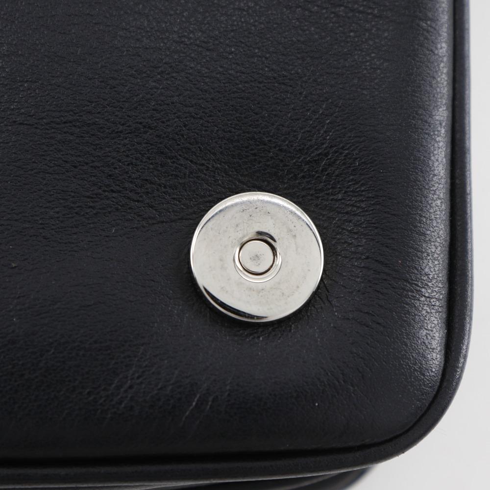 PRADA ChainShoulder Shoulder Bag punching black Nylon Women Used