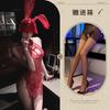 New sex underwear sexy water drop hollow disc buckle pendant lace high waist split fork antique cheongsam uniform