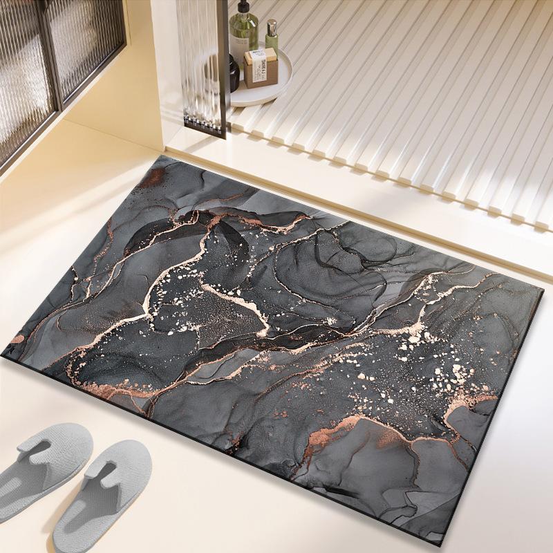 Kieselgur Teppich Rutschfeste Eingangsfußmatte Badezimmerboden Teppich Saugfähige Toilettenbodenmatte Heimdeko